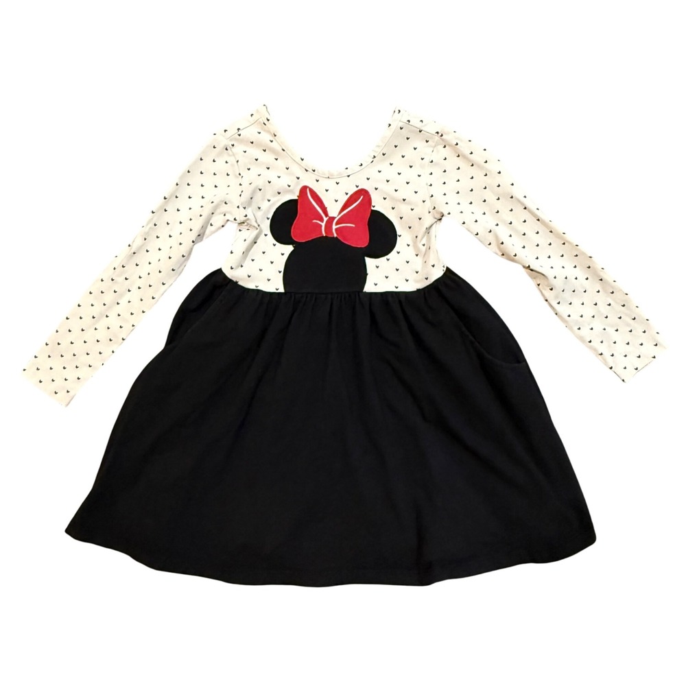 Disney Collection by Hanna Andersson Minnie Mouse Long Sleeve Dress Kids 100cm